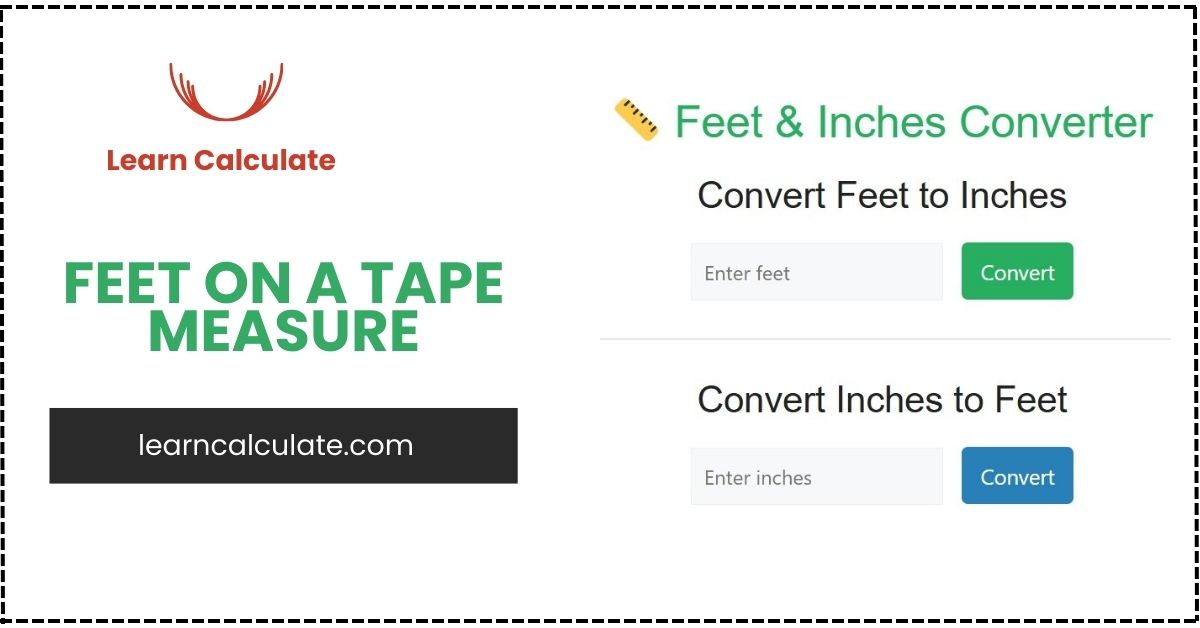 Feet on a Tape Measure