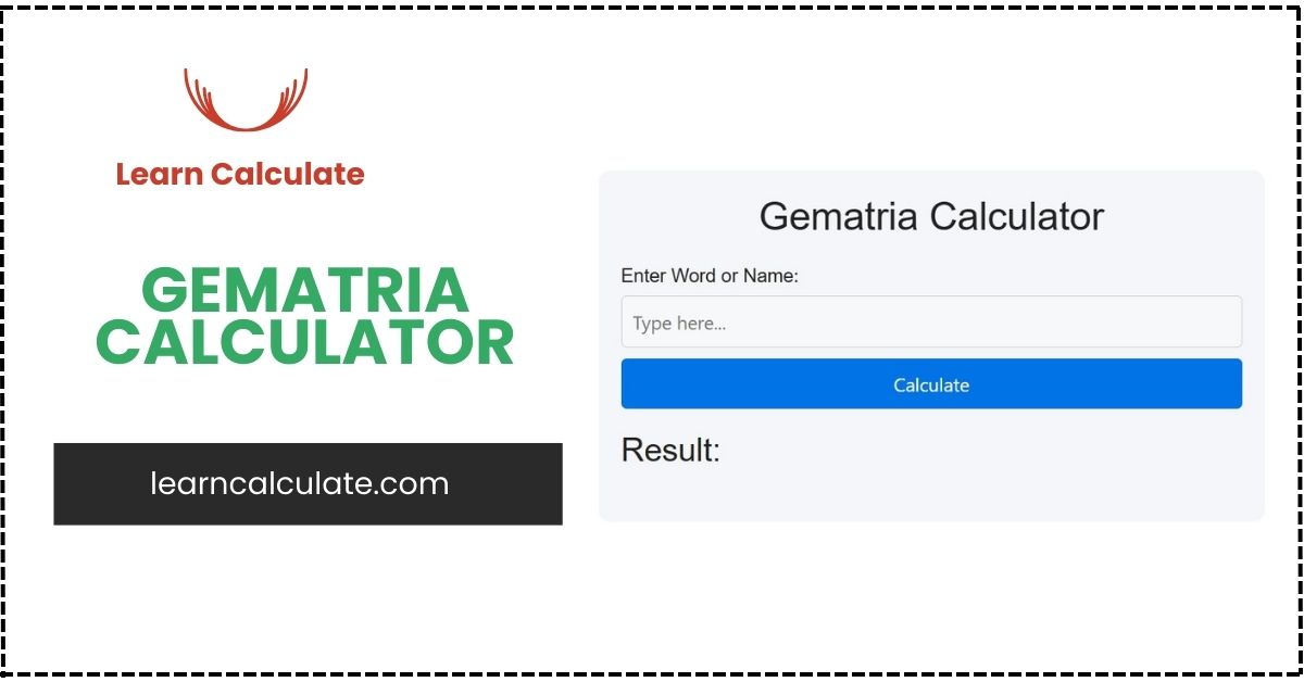 Gematria Calculator
