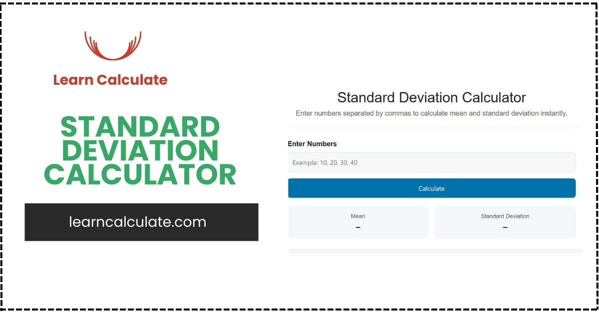 Standard Deviation Calculator